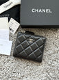 Chanel 2026 Double Zippered Short Wallet 11cm Leather 102531