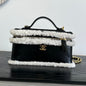 Chanel 2026 Top Handle Long Vanity Case Bag 23cm Suede Leather