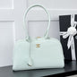 Chanel 2026 Strap Clutch Bag Mint Green Gold Hardware Leather