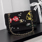 Chanel 2026  Small Cruise Flap Bag 26cm Black Braided Raffia