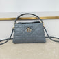 Dior 2026 Adiorable Top Handle Bag 22.5cm Suede Lambskin 166137