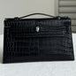 High-end Hermes 2026 Kelly Pochette Bag 22cm Crocodile Leather