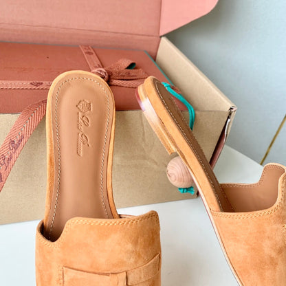Summer Charms Sandals in Tawn Suede