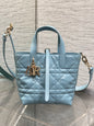 Dior 2026 Toujours Vertical Tote Bag 18cm Macrocannage Calfskin 286459