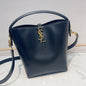 YSL 2026 Mini Bucket Bag 20cm Black Calfskin