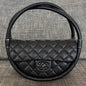 Chanel 2026 Hula Hoop Bag 24cm Black Quilted Lambskin
