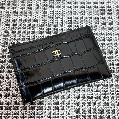 Chanel 2026 Wallet Multicolors Crocodile Embossed Leather