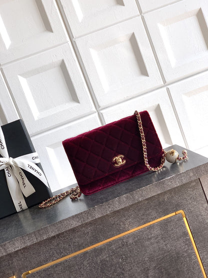 Chanel 2026 WOC Bag 20cm Velvet Leather 331109