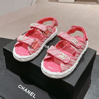 CC DAD SANDALS IN BLUSH PINK CALFSKIN