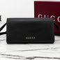Gucci 2026 Wallet with Strap 19cm Black Calfskin