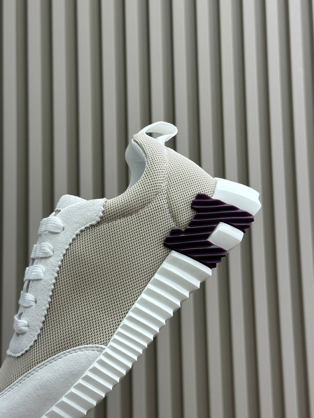 BOUNCING SNEAKERS BRIGHT GRAY CALFSKIN