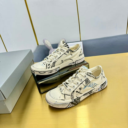 SKETCH SNEAKERS IN BEIGE CANVAS
