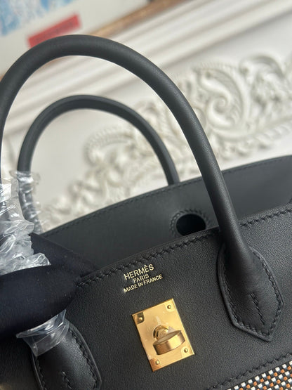 High-end Hermes 2026 Birkin Quadrille Bag Canvas/Swift Leather