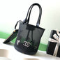 Chanel 2026 Tote Bag 31cm Black Mesh Leather 367729